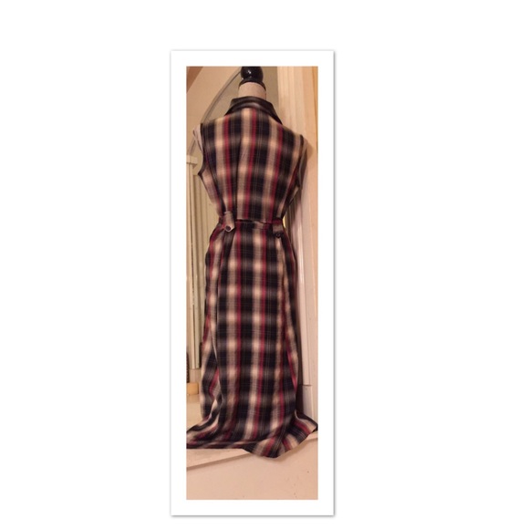 True Vintage Overseas Plaid Floor Length Dress M♥️ - Picture 8 of 8